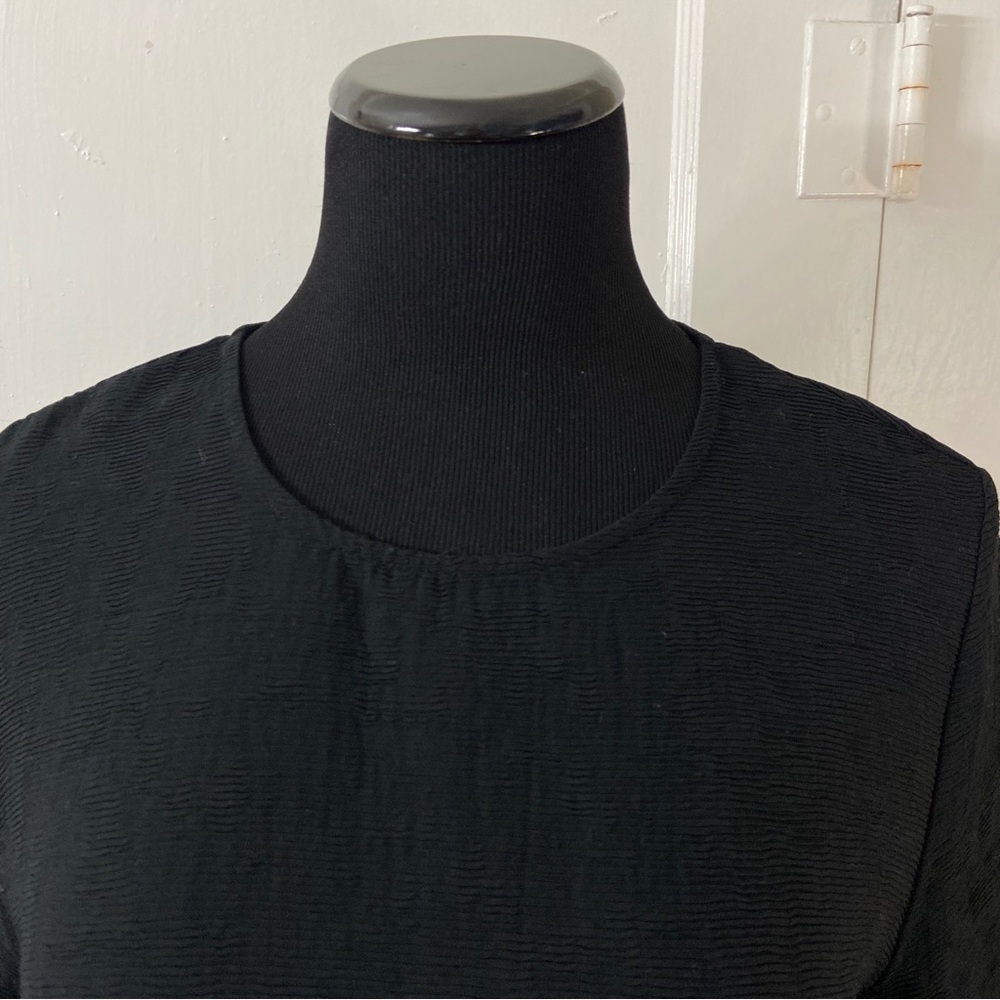 Zara Basic Collection Black Ruffled Hem Chain Cuf… - image 3